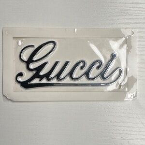 Gucci Metallic Silver Nameplate. Genuine Mopar.